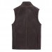 MEN'S SUEDE BROWN VERTICAL POCKET VEST 125618419QX