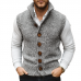 Men's Retro Casual Knitted Single-Breasted Button Vest MTA0419K3TO