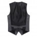 Men's V-Neck Single Breasted Suit Vest 02375865M